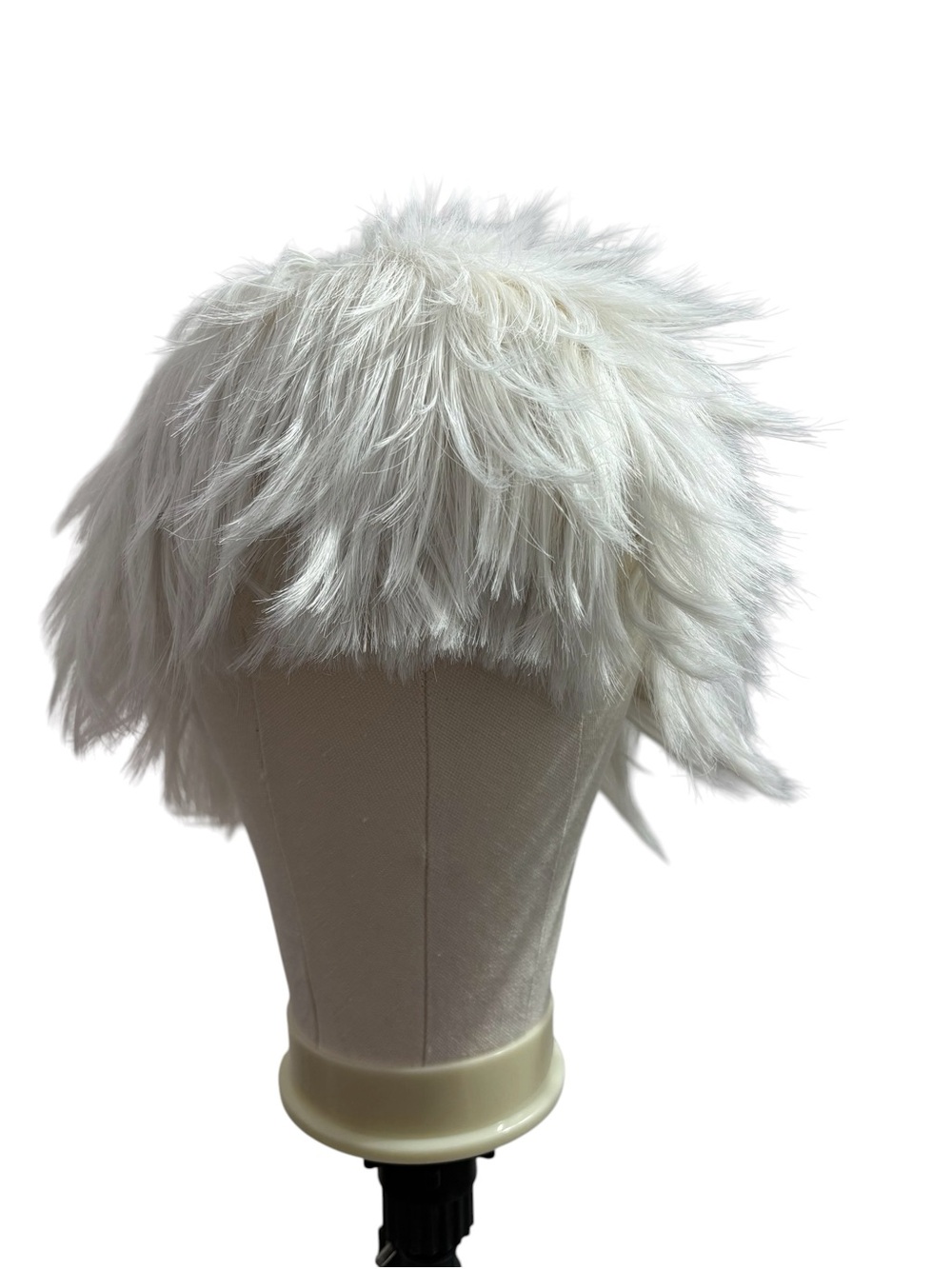 Silver White Short Unisex Cosplay Wig for Costume Party, Dress Up or Halloween